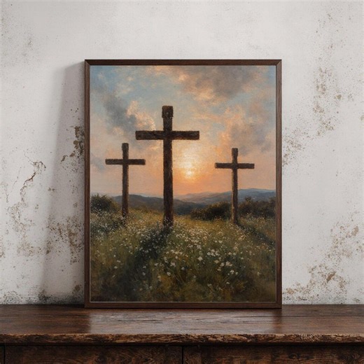 Printable Christian Cross Art Religious Print, Bible Oil Painting, Christian Wall Art, Easter Art, Jesus Art, Cross Print, Digital Download - Etsy