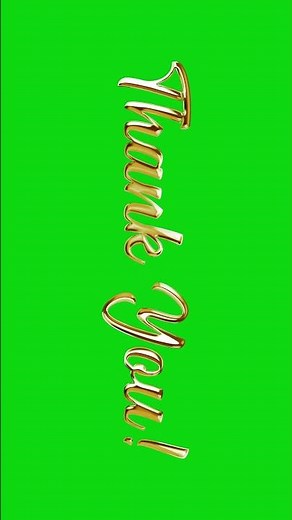 Thank You animation green screen | free outro video footage #greenscreen #text #animation #shorts
