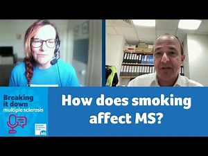 How does smoking affect MS?