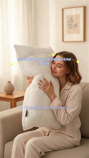 Ensemble de coussin pour oreiller Hotel Series, grande taille, lot de 2, pour dormir sur le côté et sur le dos, garnissage en microfibre alternative au duvet ultra doux, 48 x 74 cm #sofa #babies #laredoutecollections #nursery #homeinterior #homedecoration #sofacover #carmats #dollhouse #sleepwear