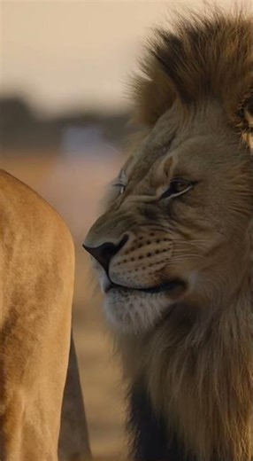 Pure Acting Masterclass: Lion Dad’s Face When Mom Lion Farts… #lion #wildlife #comedy #fart #acting