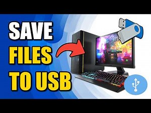 How To Save Files To USB Drive - Easy Tutorial