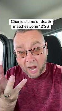 Charlie Kirk died at 12:23 PM. Look what John12:23 says. Wow 😮￼