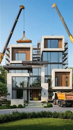 From Empty Land to Dream Home in Seconds 😲 | Modular House Timelapse Build