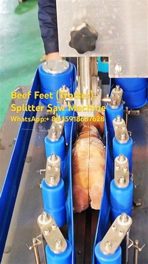 Beef Feet/Trotter Splitter Saw #cuttingmachine #splitter #beeftrotters #cuttingskills #bandsaw