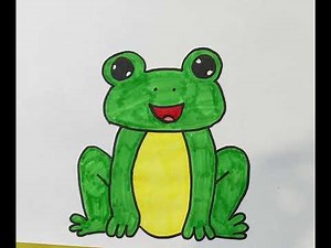 How to draw a frog (Easy, Step-by-Step) @AlliesArtforKids