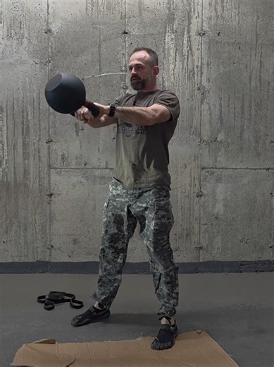 The 5×5×5 Hardstyle Workout Simple. Heavy. Effective. The 5×5×5 is one of my go-to minimalist workouts when you want strength without junk volume. All you need is: • One kettlebell (heavier is better) • Bodyweight • Optional resistance band for push-ups The Workout • 5 two-hand swings 5 power push-ups → 5 rounds • 5 goblet squats 5 one-arm rows per side → 5 rounds • Suitcase march: 5 steps per side → 5 rounds Rest as needed. No burn. No rush. Power > fatigue. Run this as a stand-alone workout or