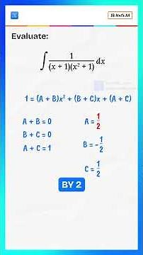 Partial Fractions Integration Made Easy | IB Math Exam Question