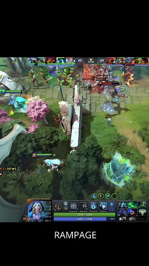 Crystal Maiden Rampage in Dota 2 7.39