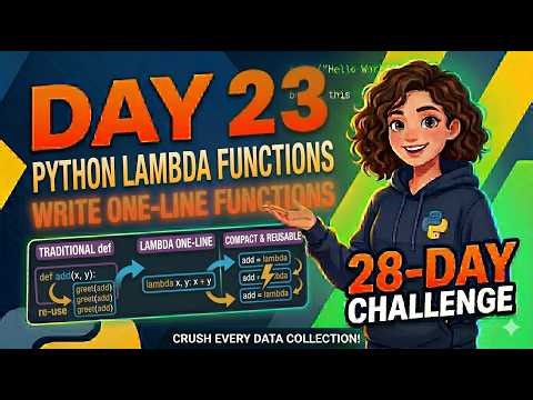 Python Lambda Functions: Write One-Line Functions (Day 23)