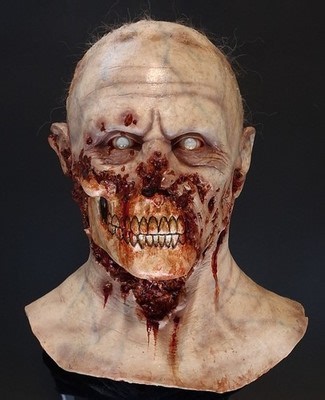 Death Studios Blood Bath Mask W/ Custom Paint & Hood! Display Bust Skull Zombie | eBay