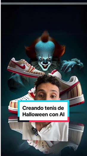 Diseños de Tenis de Halloween con Inteligencia Artificial AI