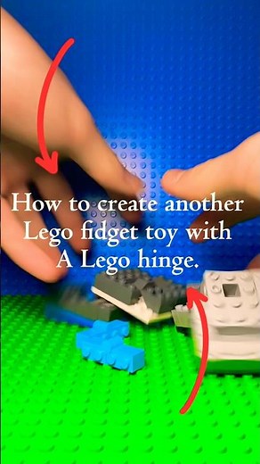 How to create another fidget toy with a Lego hinge!! #lego #fidget