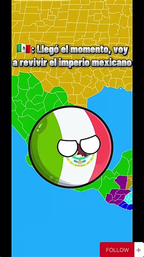 México revive el imperio mexicano #countryballs #méxico