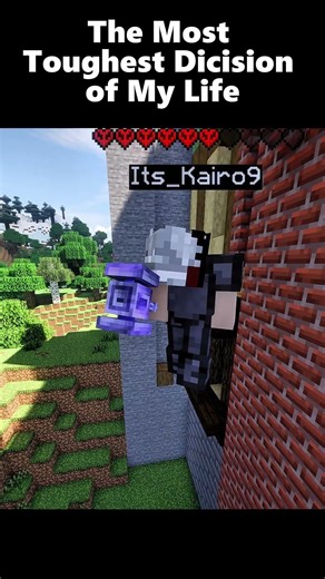 The Most Toughest Dicision of my life😔 || #foryou #minecraft #trending #shorts #gaming
