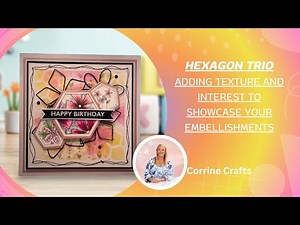 WATCH this video if you want to know how to CREATE this stunning handmade HEXAGON card!