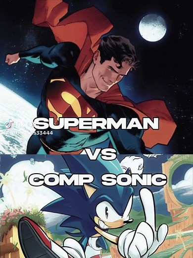Superman vs Sonic: A Clash of Legends