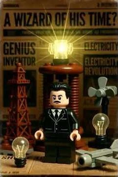 A Wizard??? The history of Nikola Tesla… in LEGO 🪄🗼⚡️#lego #tesla #history #ai #energy #creative