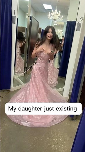Every mom during prom dress shopping