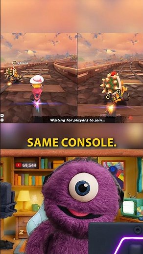 How to play Split Screen Free Roam in Mario Kart World