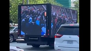 Truck with anti-Muslim messages registered to Rebel News