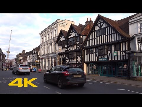 Farnham Walk: Town Centre【4K】