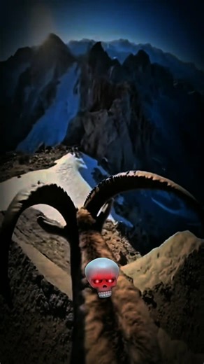 Goat Runs Crazy Fast 😱🐐 | Troll Face Ending#MountainGoat#GoatRunning#AnimalShorts#TrollFace