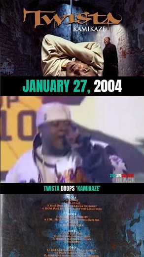 January 27, 2004, Twista drops his 4th album “Kamikaze” 💿