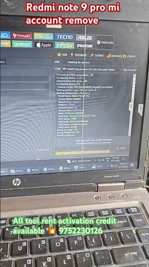 readmi Note 9 pro mi account remove unlock tool 🔥