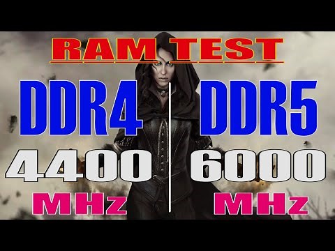 DDR4 RAM (4400 MHz) vs DDR5 RAM (6000 MHz) || 8 PC GAMES TEST ||