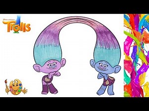 Coloring Trolls: Satin & Chenille Coloring Book & Pages