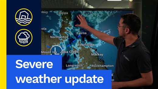 Severe Weather Update: Latest on Queensland rain and flooding. Video current: 12:30pm AEST 29 December 2025. For the latest forecasts and warnings, go to www.bom.gov.au or the BOM Weather app. | Bureau of Meteorology