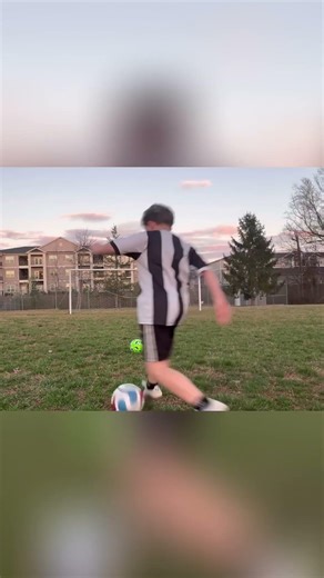 Sunset Soccer Skills: Dribble, Shoot, SCORE! #shorts