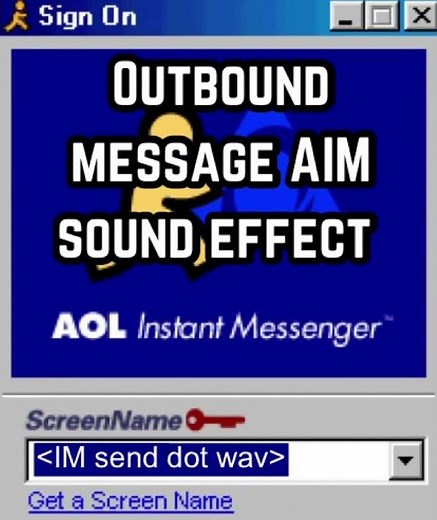 AOL Instant Messenger Sent IM Sound Effect / Outbound Message AIM Sound Effect #soundeffects