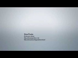 SinuTrain Machine Configuration Tool 4.7