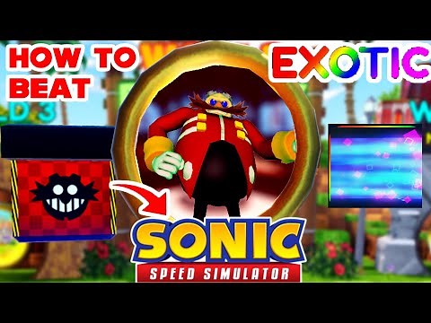 HOW TO BEAT EGGMAN HARDMODE BOSS FIGHT SOLO SONIC SPEED SIMULATOR ROBLOX GUIDE