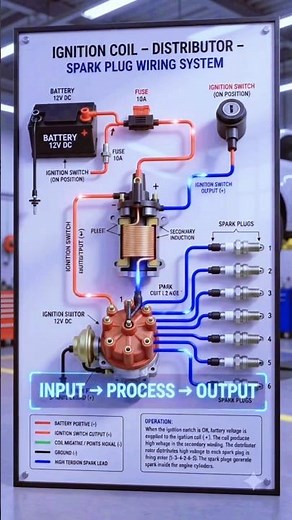 🚗 The Hidden Secret Behind Your Car's Spark! ⚡ Ignition System Explained