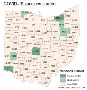 See how sharply Ohio coronavirus cases, hospitalizations have dropped, and vaccines increased; county and statewide trends, updates