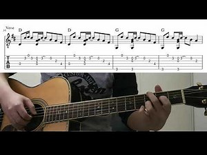 Sunflower (Post Malone & Swae Lee) - Easy Fingerstyle Guitar Playthrough Tutorial Lesson With Tabs