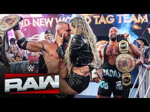 Maxxine Dupri kisses Austin Theory after helping The Vision recapture tag team gold: Raw highlights