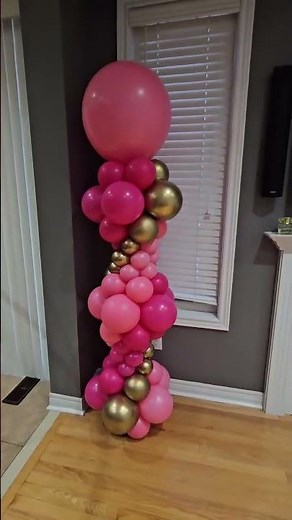 Diy Balloon column idea and tutorial