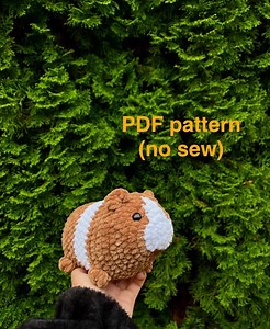 Guinea Pig Crochet Pattern No Sew Amigurumi - Etsy Australia