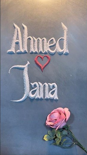 Couple 💕 Beautiful Couple Name Written in Sand 💕 | Sand Calligraphy Art #SandArt #CoupleName #Shorts