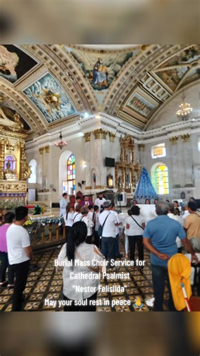 Vox Amoris is deeply honored to sing for the Burial Mass of Sir Nestor Felisilda, a devoted Cathedral Psalmist. May your soul rest in peace in God’s loving hands. 🕊️🙏 #AmareEtServireDomino #VoiceofLove | Joseph Añora Buladas
