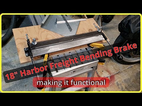 #HarborFreight 18in Bending Brake Unboxing and Modifying