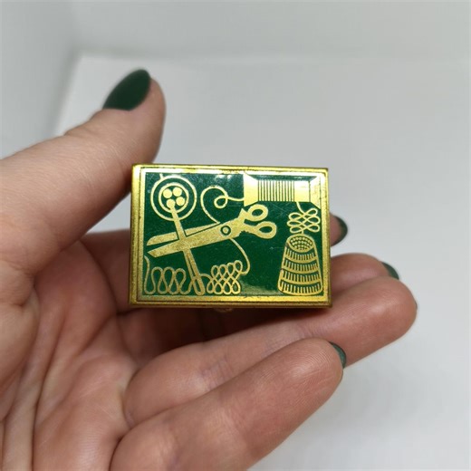 Vintage Japanese Sewing Box Mini Brass Needle Case Sewing Kit Box Thimble Thread Scissors Design Collectible - Etsy