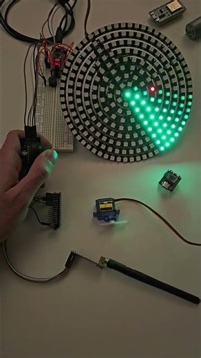 Arduino Mega RADAR Intruder! LED Animation #arduino #mechatronics #ledlights