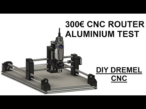 DIY Dremel CNC - Aluminium Test - 3D printed CNC - Nikodem Bartnik - CNC router