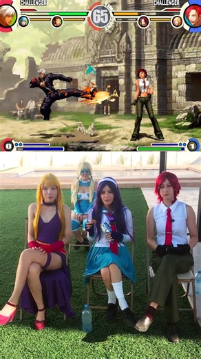 Vanessa, Athena y B. Jenet vs K'