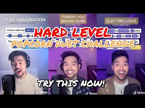 Popcorn Duet Challenge HARD LEVEL! #TIKTOK